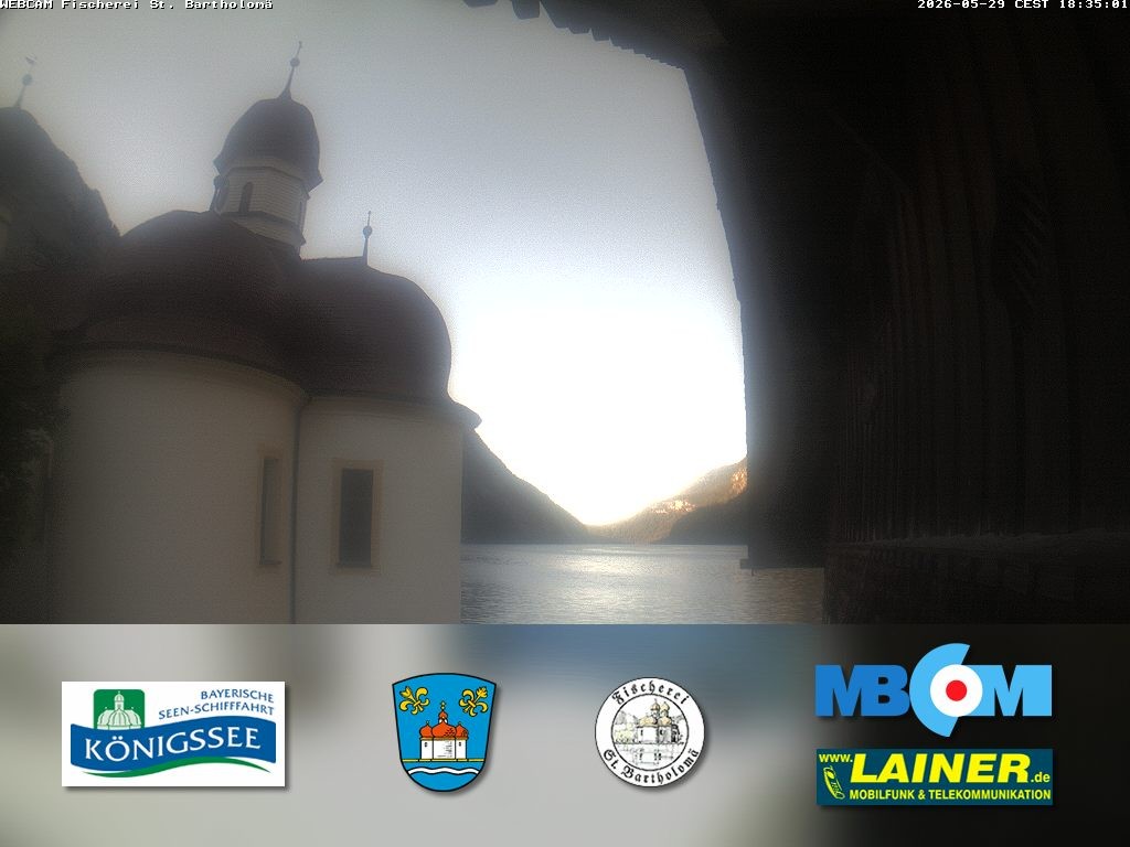 Archiv Foto Webcam St. Bartholomä, Königssee