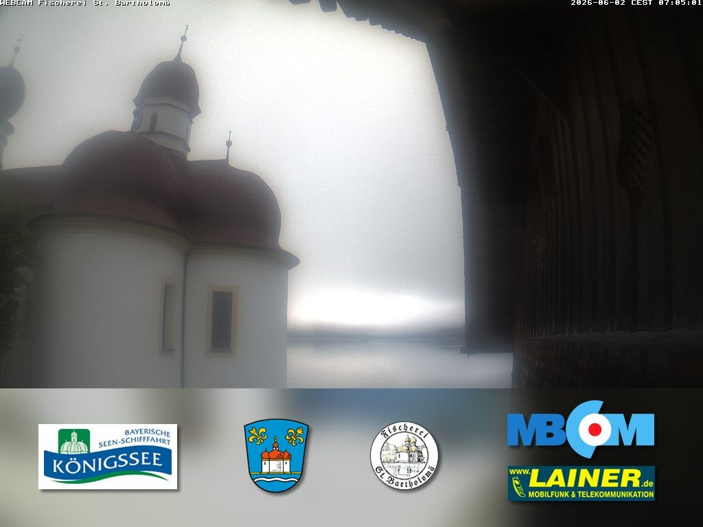 Archiv Foto Webcam St. Bartholomä, Königssee