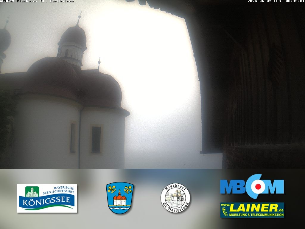Archiv Foto Webcam St. Bartholomä, Königssee