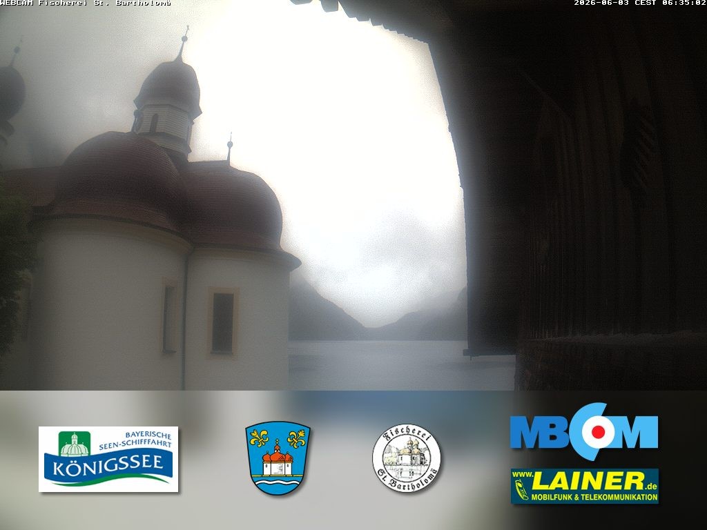 Archiv Foto Webcam St. Bartholomä, Königssee