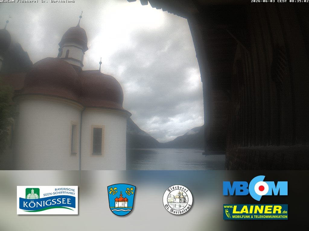 Archiv Foto Webcam St. Bartholomä, Königssee