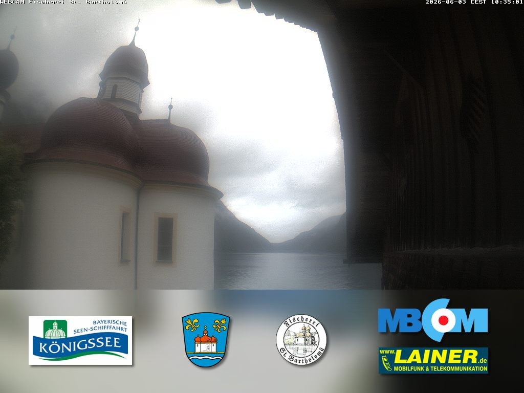 Archiv Foto Webcam St. Bartholomä, Königssee