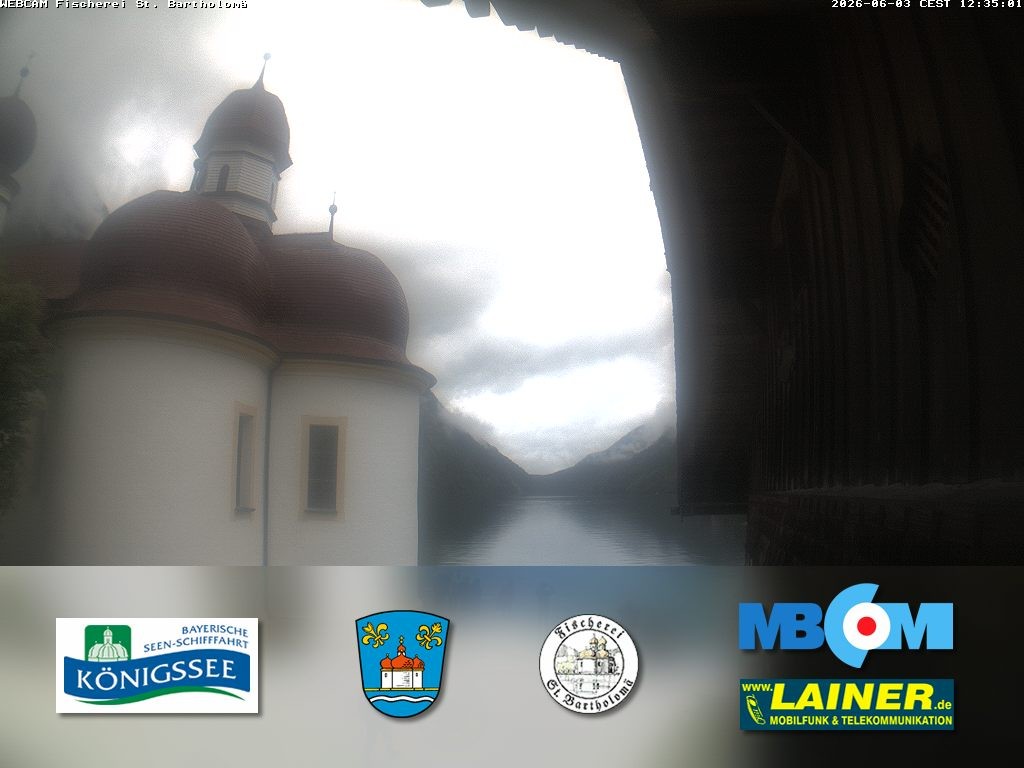 Archiv Foto Webcam St. Bartholomä, Königssee
