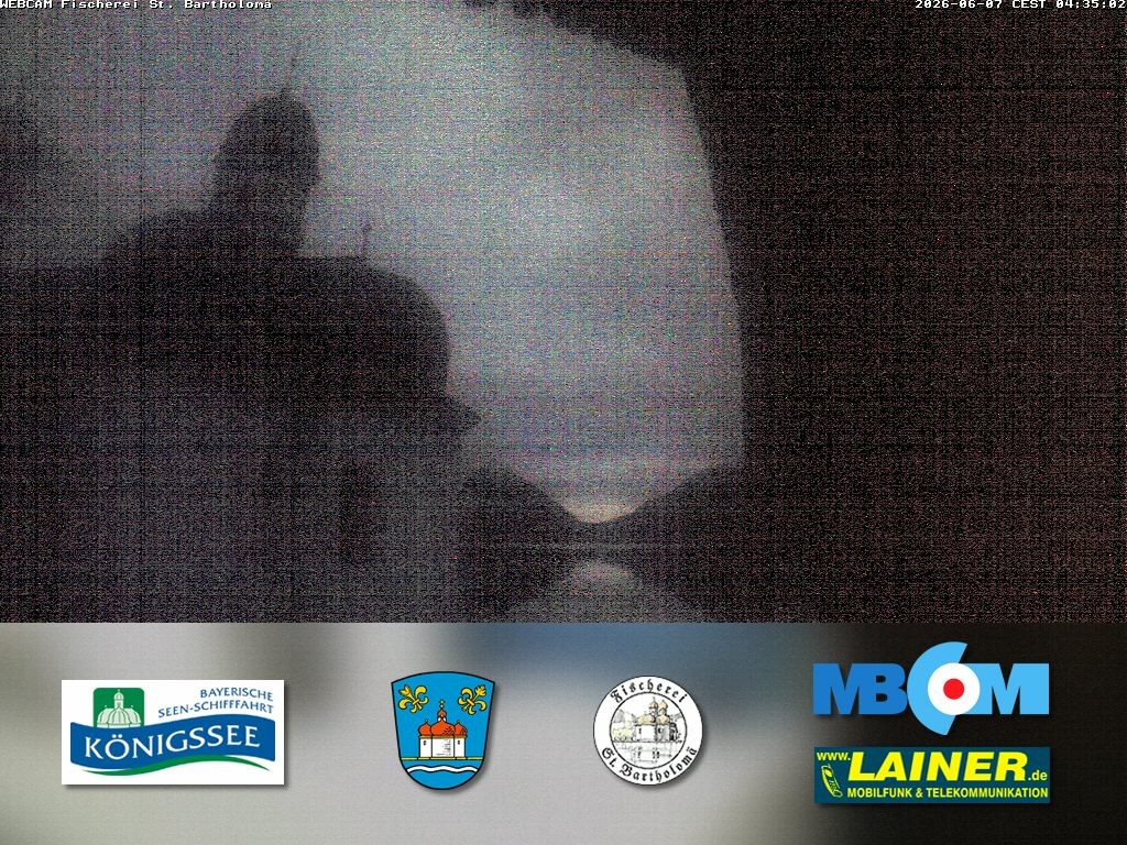 Archived image Webcam Koenigssee: St. Bartholomae