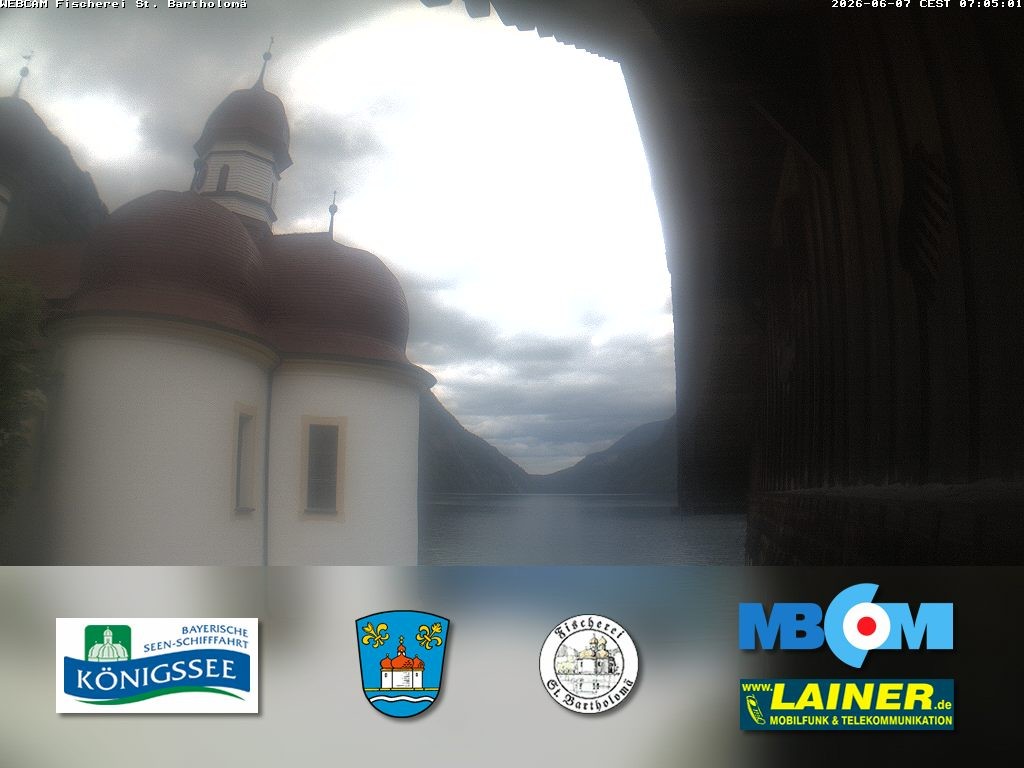 Archiv Foto Webcam St. Bartholomä, Königssee