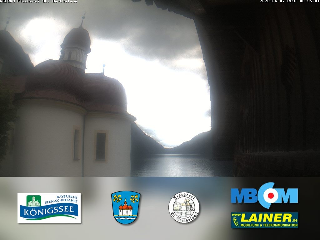 Archiv Foto Webcam St. Bartholomä, Königssee