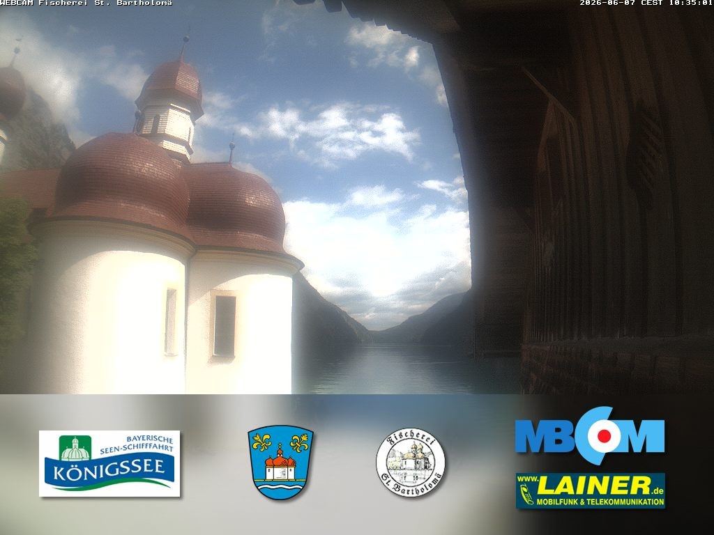 Archiv Foto Webcam St. Bartholomä, Königssee