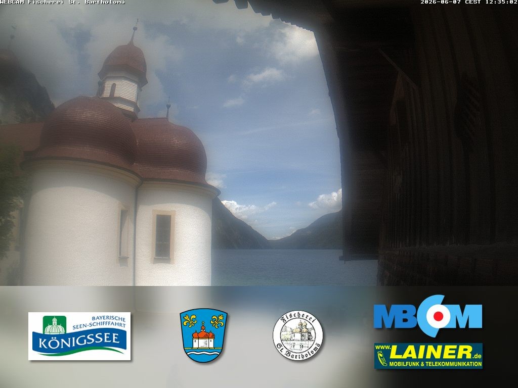 Archiv Foto Webcam St. Bartholomä, Königssee