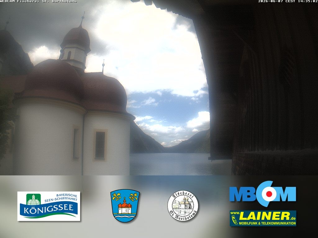 Archiv Foto Webcam St. Bartholomä, Königssee