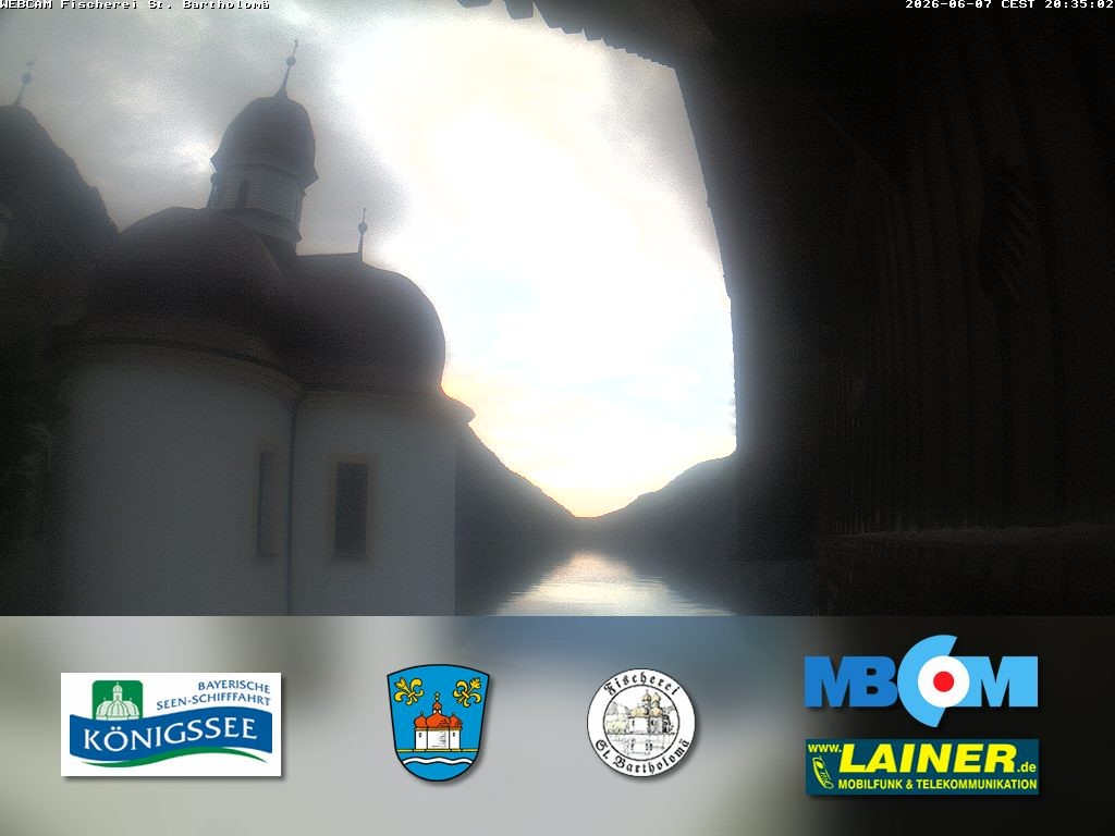 Archiv Foto Webcam St. Bartholomä, Königssee