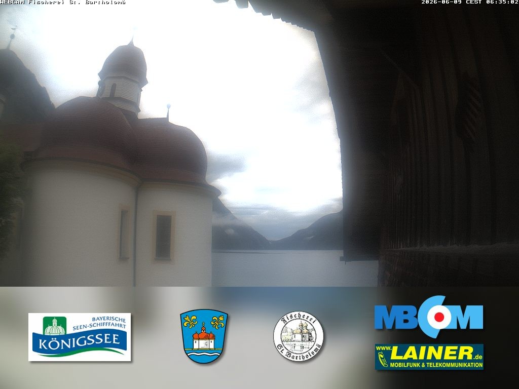 Archiv Foto Webcam St. Bartholomä, Königssee