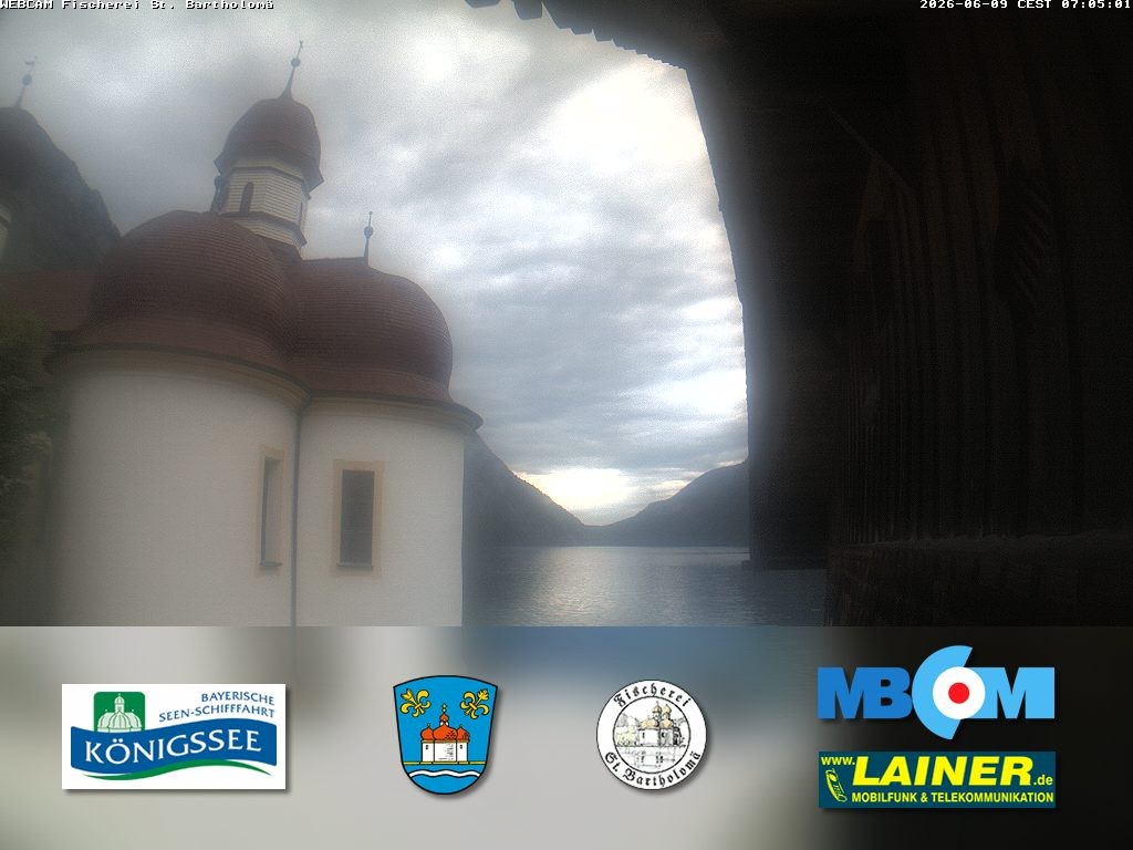 Archiv Foto Webcam St. Bartholomä, Königssee