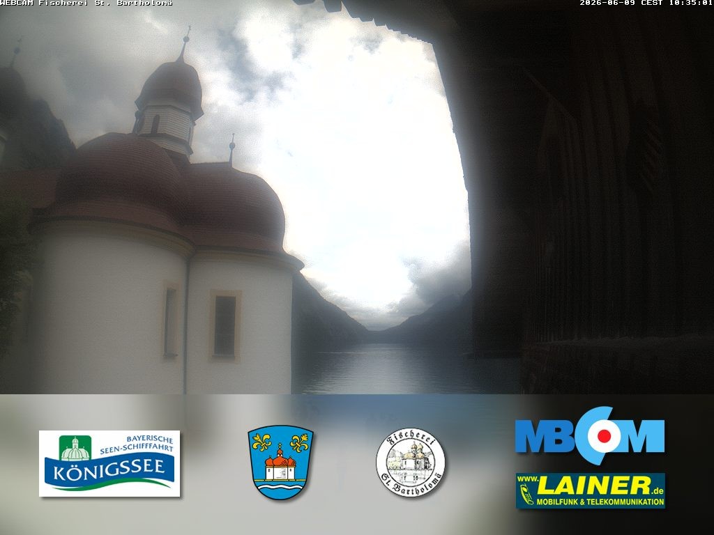 Archiv Foto Webcam St. Bartholomä, Königssee