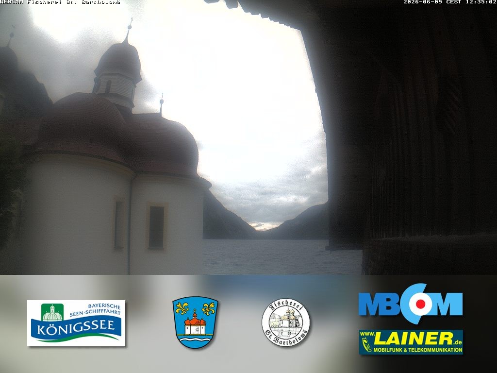 Archiv Foto Webcam St. Bartholomä, Königssee