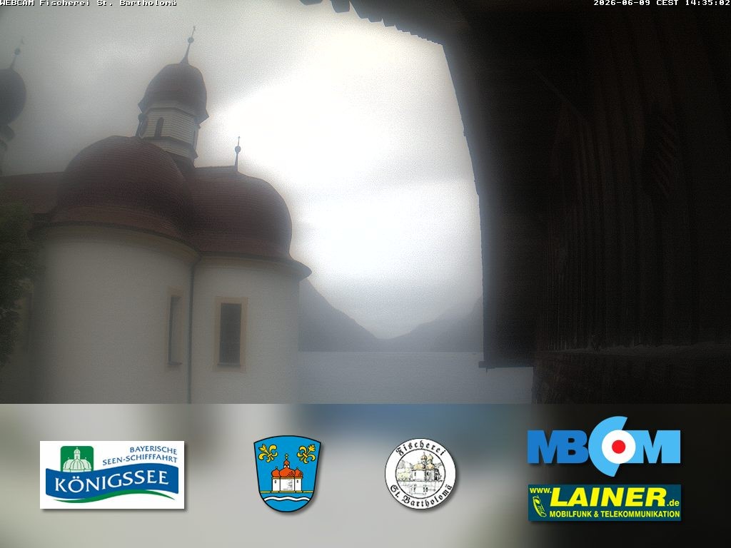 Archiv Foto Webcam St. Bartholomä, Königssee