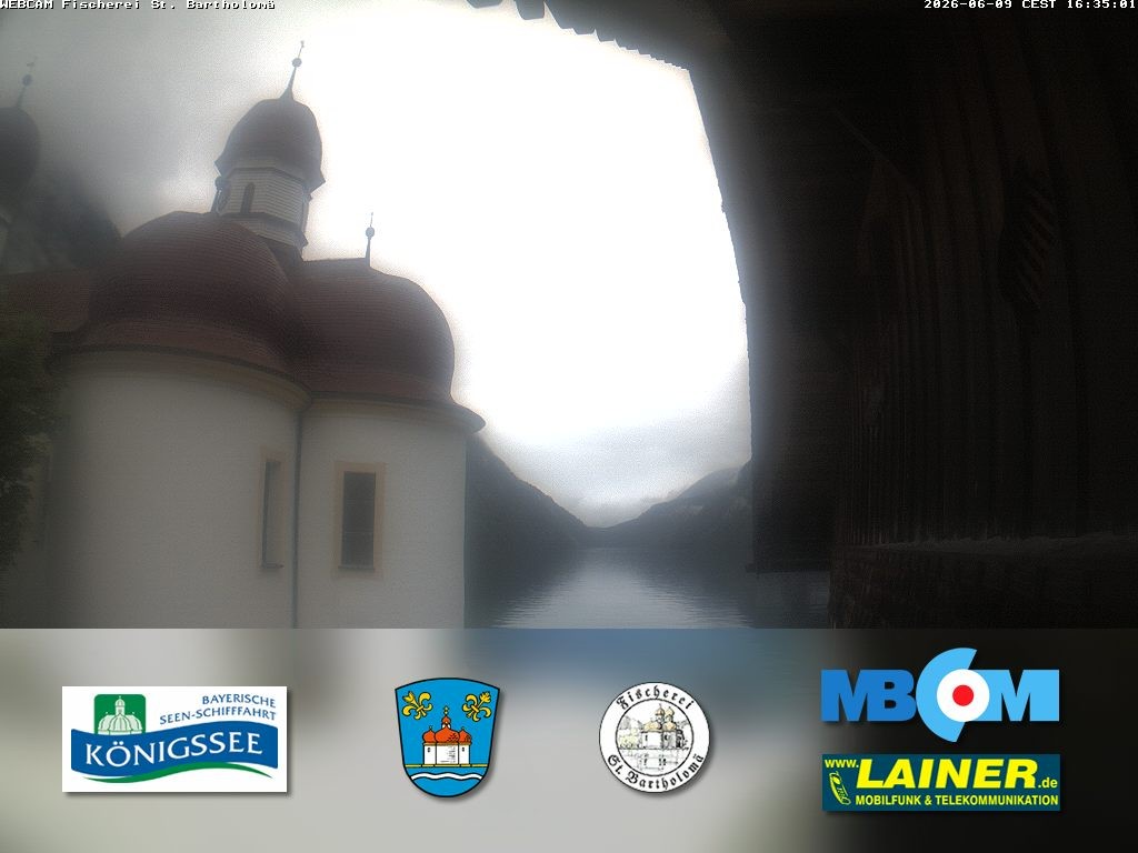 Archiv Foto Webcam St. Bartholomä, Königssee