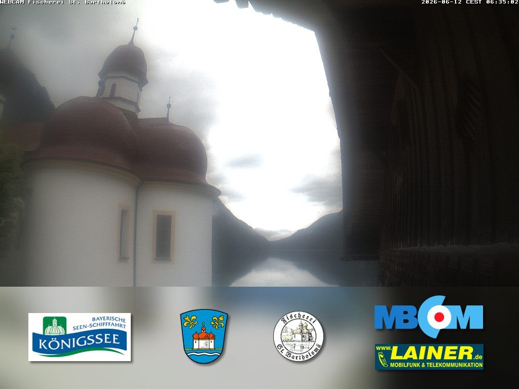 Archiv Foto Webcam St. Bartholomä, Königssee
