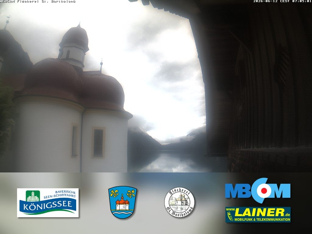 Archiv Foto Webcam St. Bartholomä, Königssee