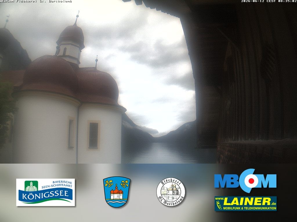 Archiv Foto Webcam St. Bartholomä, Königssee