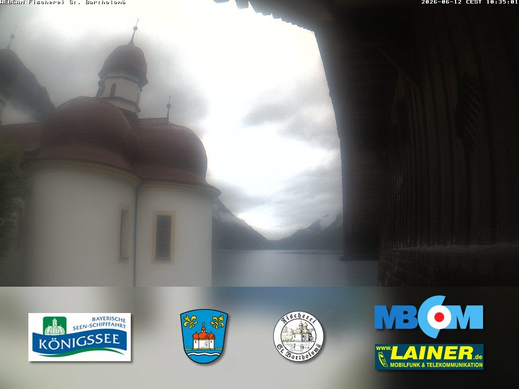 Archiv Foto Webcam St. Bartholomä, Königssee