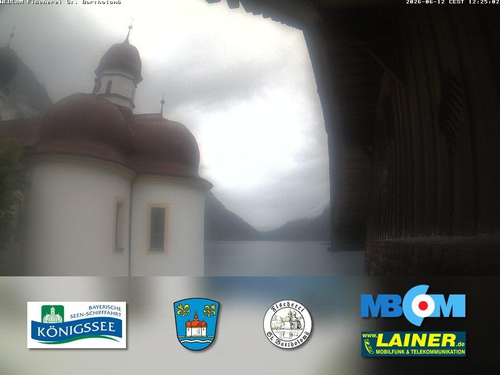 Archiv Foto Webcam St. Bartholomä, Königssee