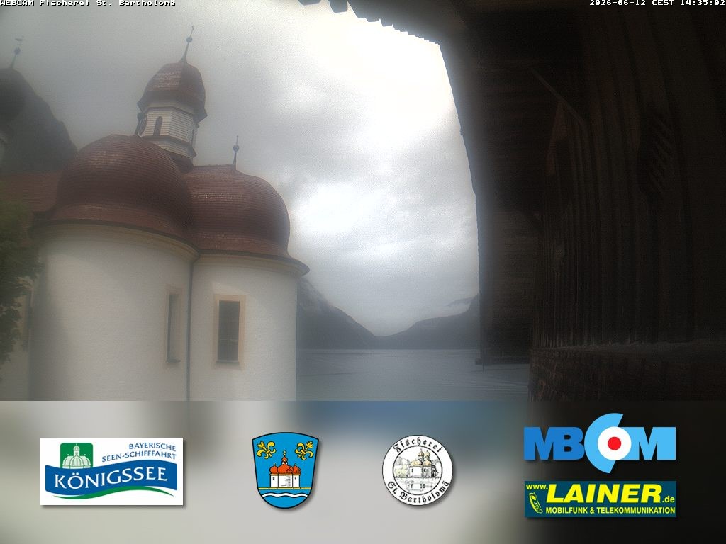 Archiv Foto Webcam St. Bartholomä, Königssee