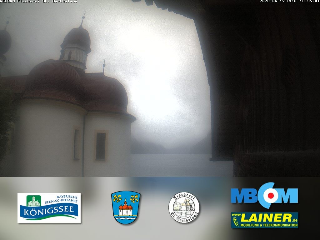 Archiv Foto Webcam St. Bartholomä, Königssee