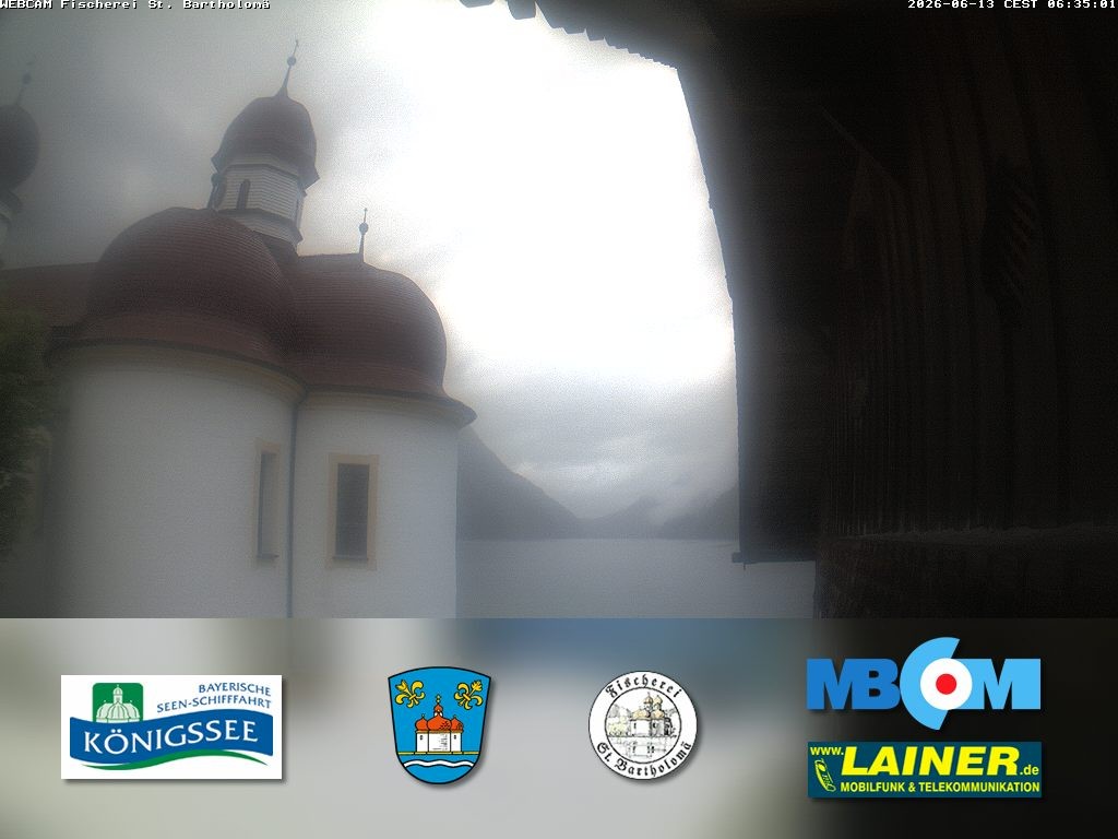 Archiv Foto Webcam St. Bartholomä, Königssee