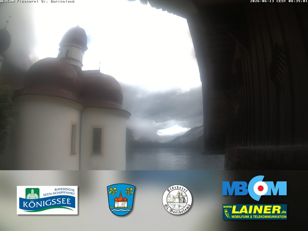 Archiv Foto Webcam St. Bartholomä, Königssee