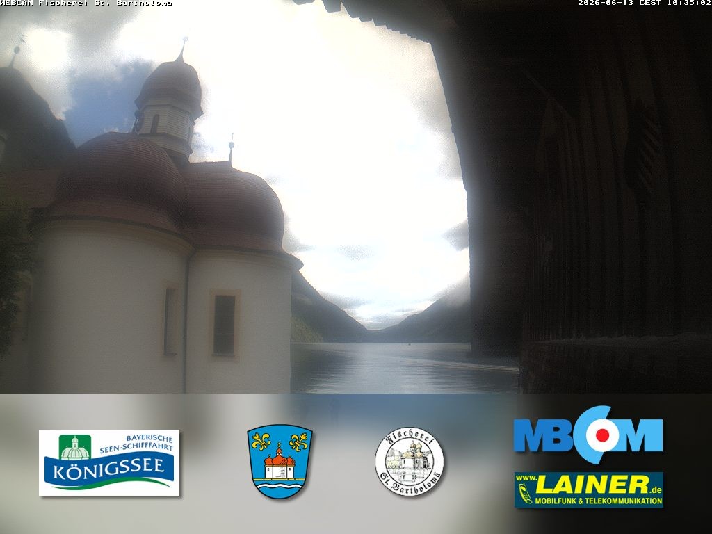 Archiv Foto Webcam St. Bartholomä, Königssee