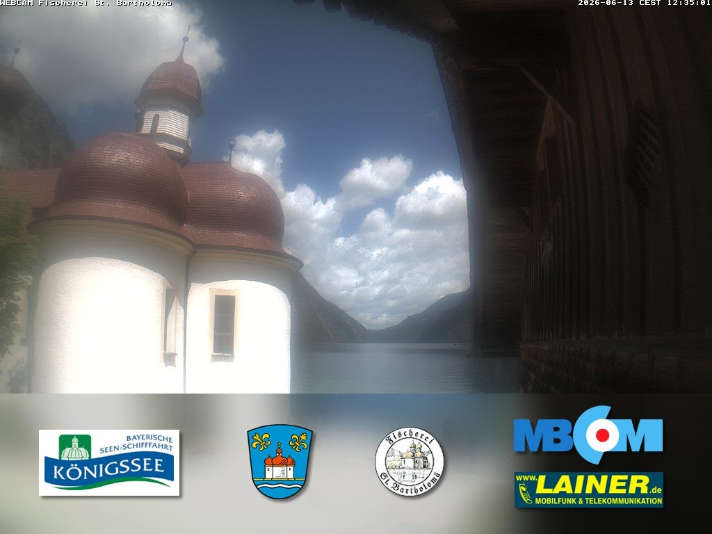 Archiv Foto Webcam St. Bartholomä, Königssee