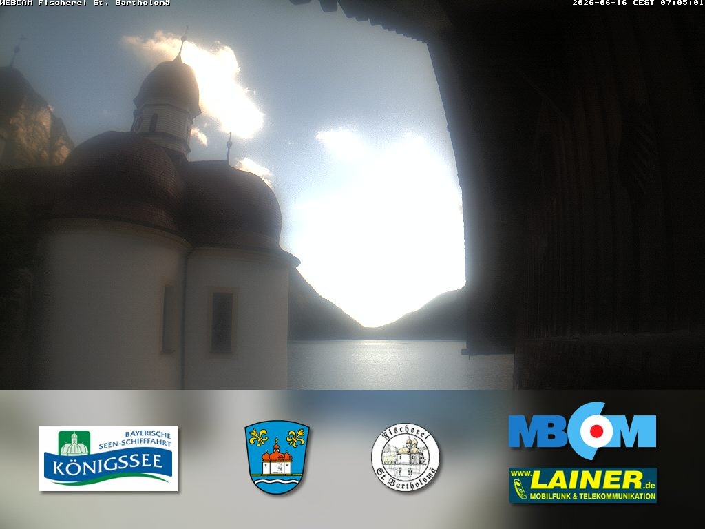 Archiv Foto Webcam St. Bartholomä, Königssee