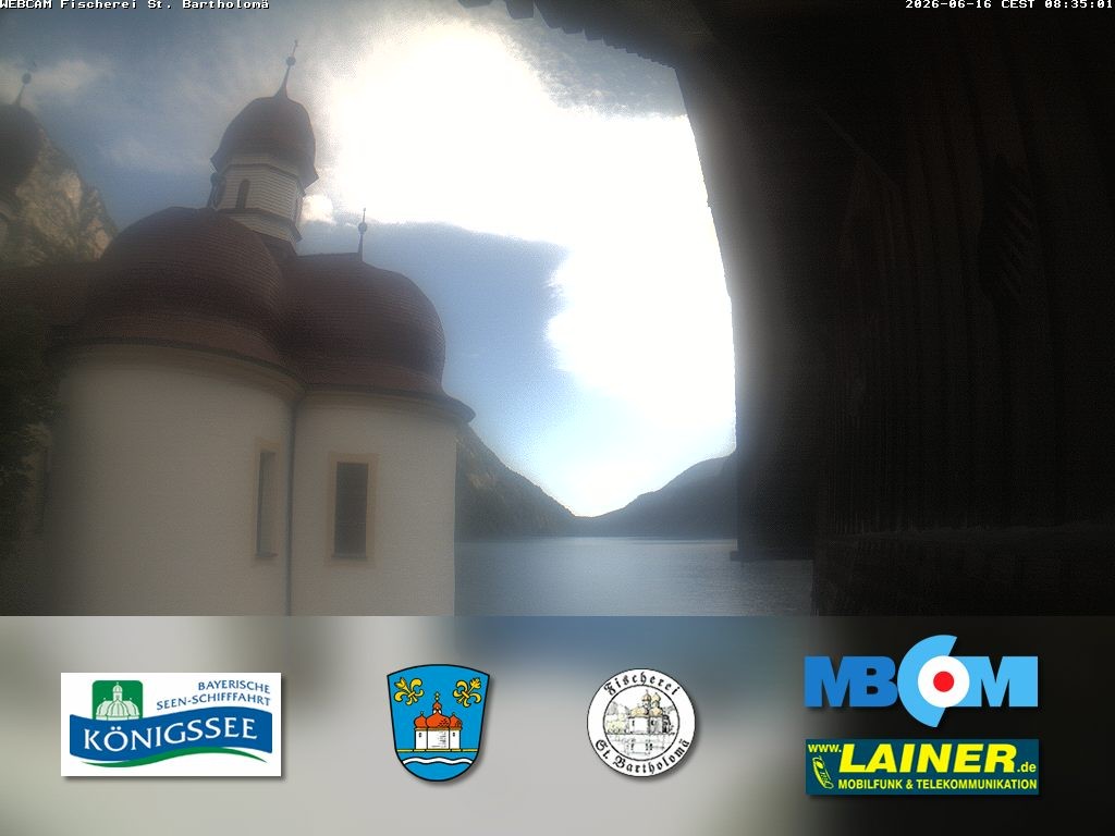 Archiv Foto Webcam St. Bartholomä, Königssee