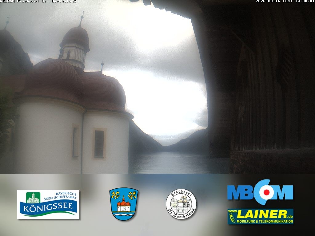 Archiv Foto Webcam St. Bartholomä, Königssee