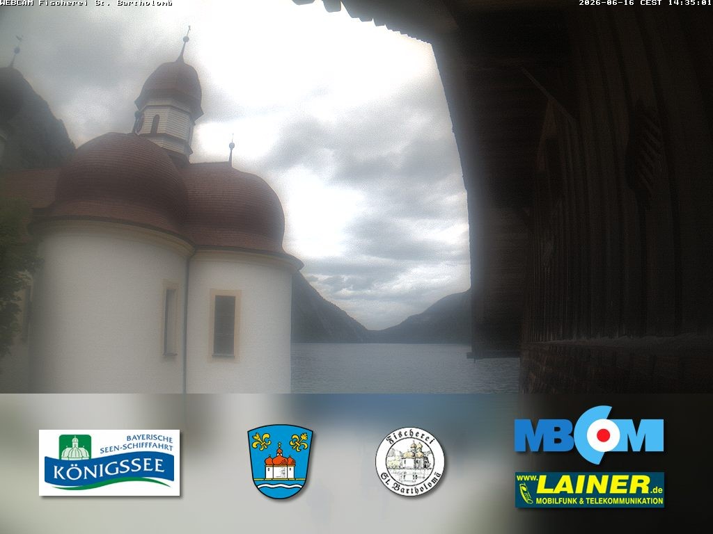 Archiv Foto Webcam St. Bartholomä, Königssee
