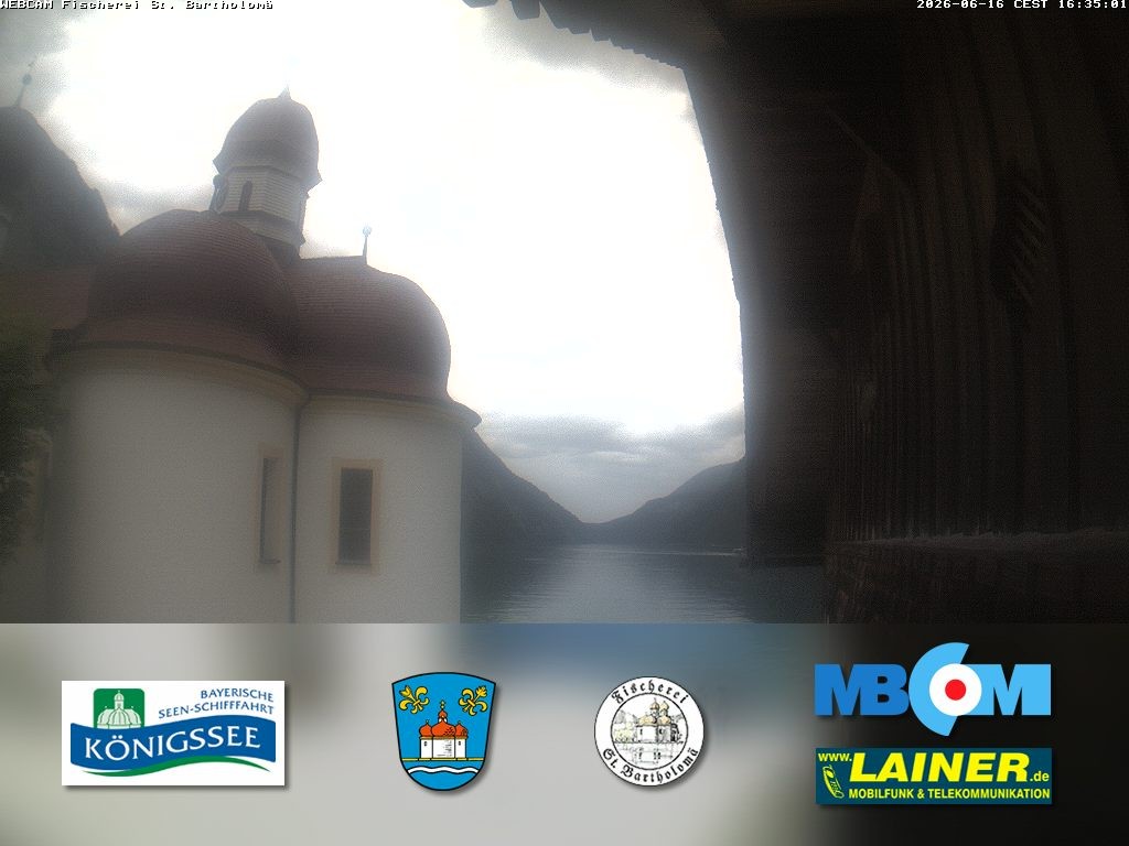 Archiv Foto Webcam St. Bartholomä, Königssee
