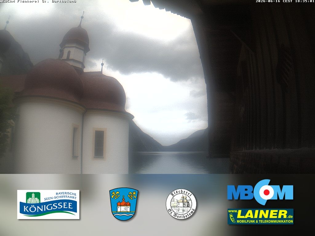 Archiv Foto Webcam St. Bartholomä, Königssee