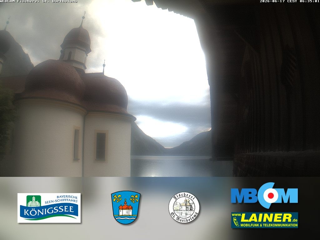 Archiv Foto Webcam St. Bartholomä, Königssee
