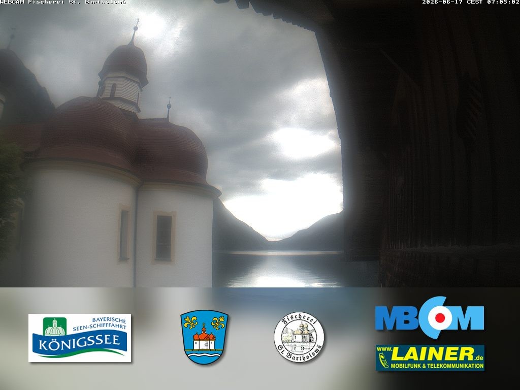 Archiv Foto Webcam St. Bartholomä, Königssee