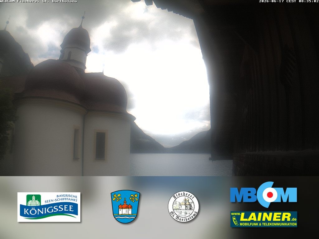 Archiv Foto Webcam St. Bartholomä, Königssee