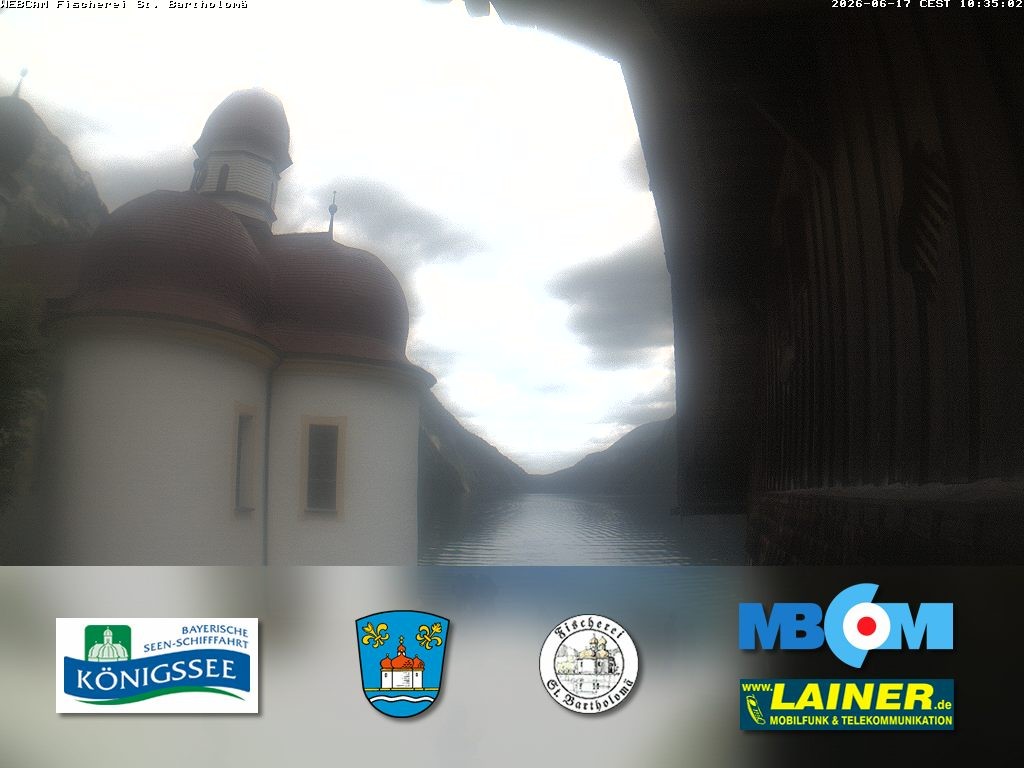 Archiv Foto Webcam St. Bartholomä, Königssee