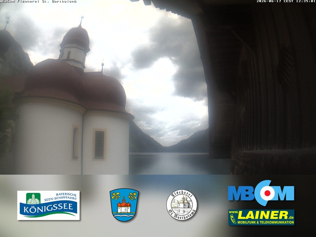 Archiv Foto Webcam St. Bartholomä, Königssee