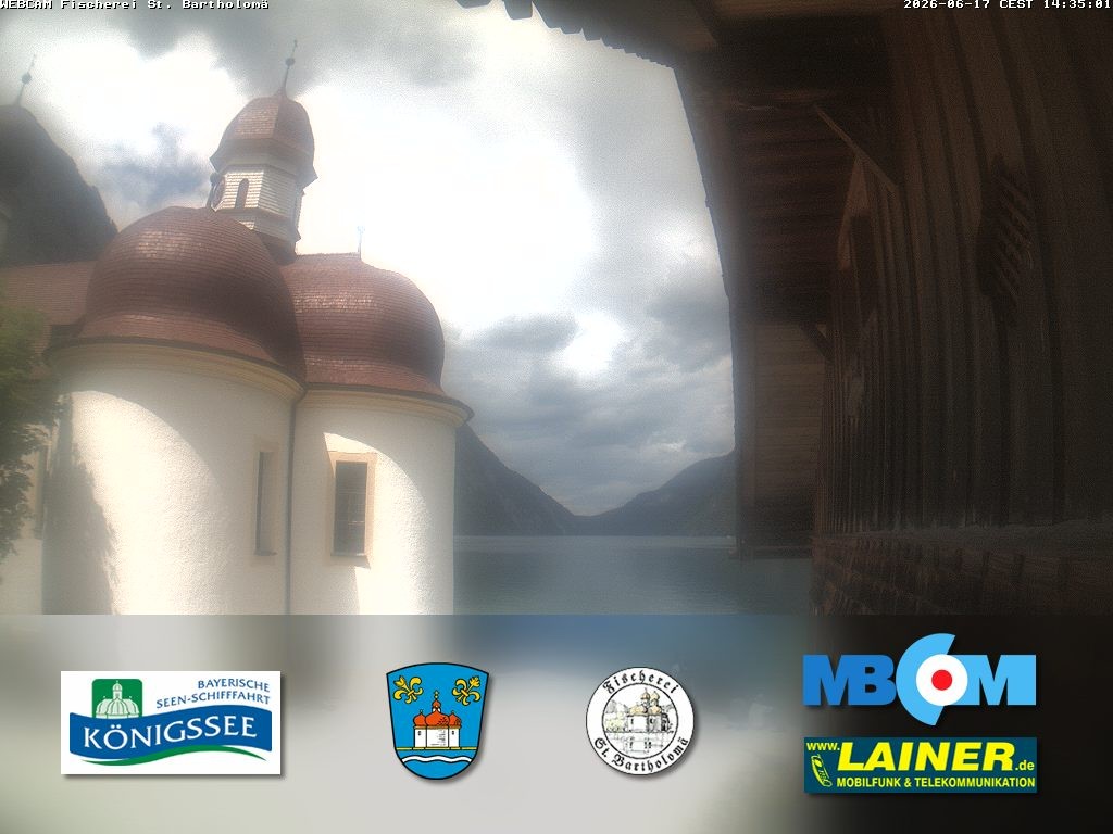 Archiv Foto Webcam St. Bartholomä, Königssee