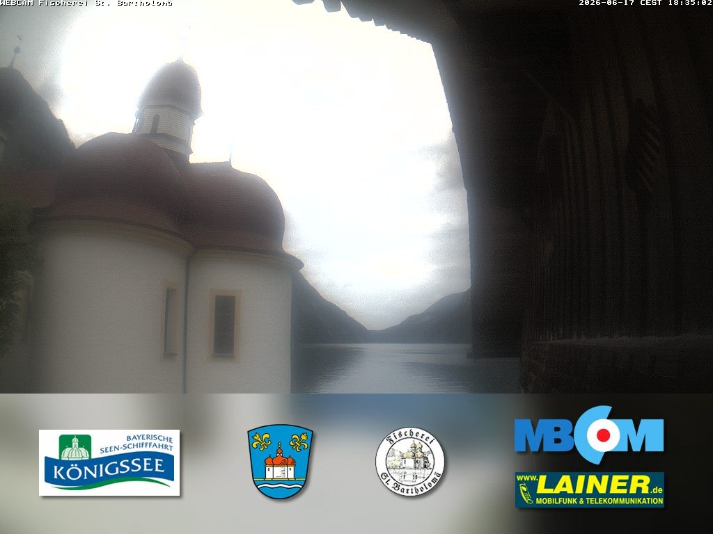 Archiv Foto Webcam St. Bartholomä, Königssee