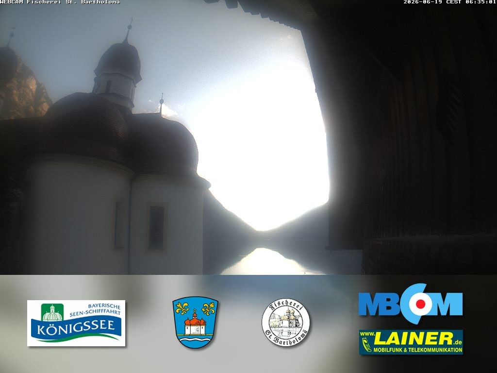 Archiv Foto Webcam St. Bartholomä, Königssee