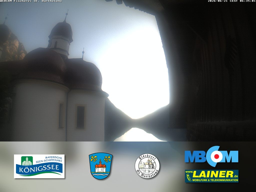 Archiv Foto Webcam St. Bartholomä, Königssee