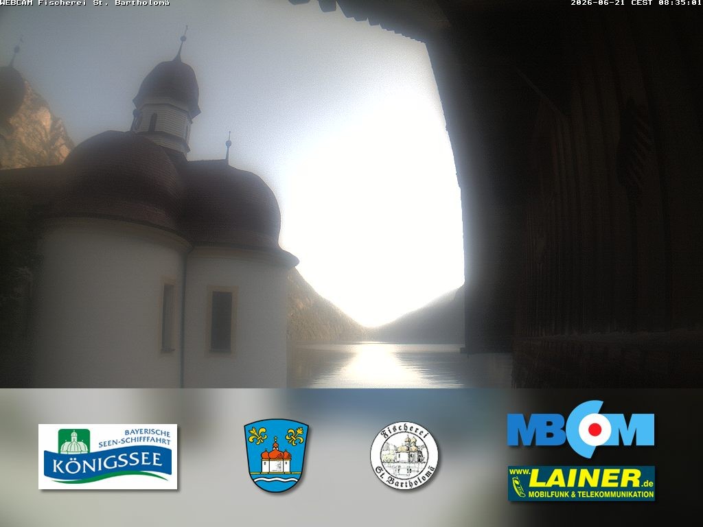 Archiv Foto Webcam St. Bartholomä, Königssee