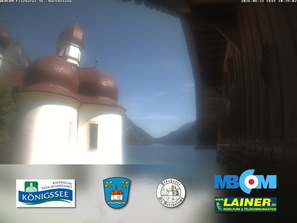 Archiv Foto Webcam St. Bartholomä, Königssee