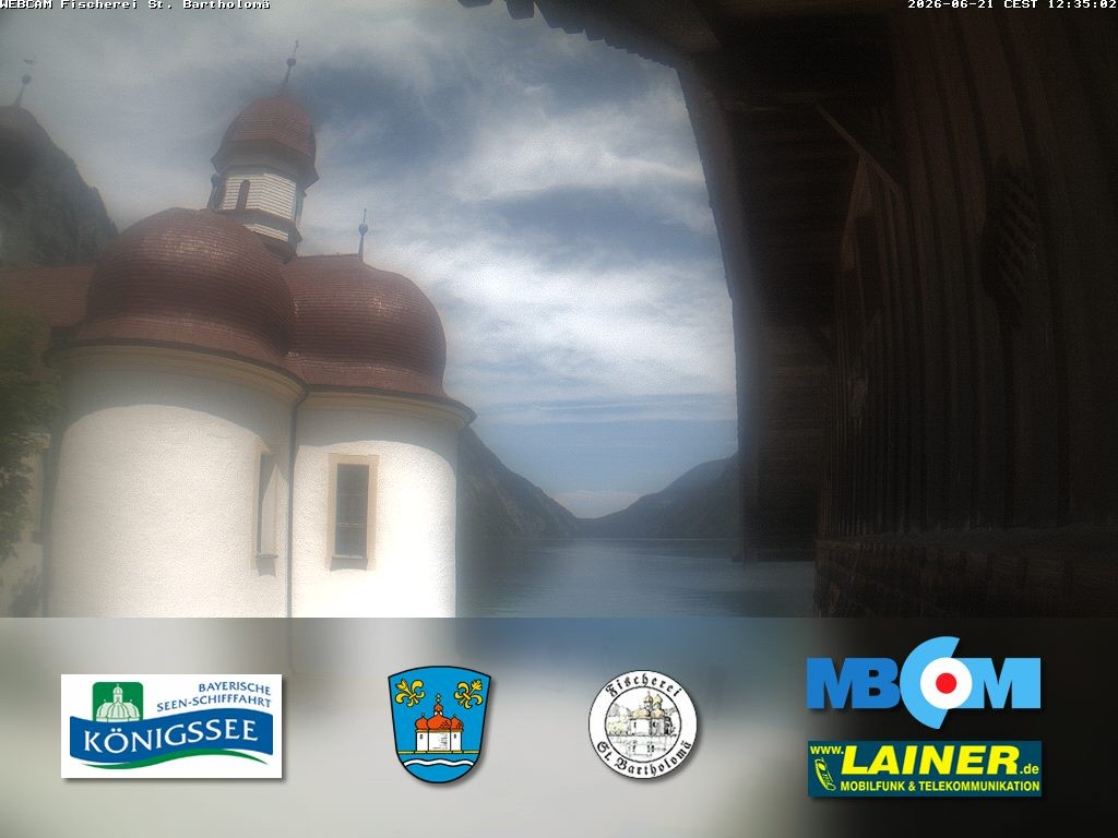 Archiv Foto Webcam St. Bartholomä, Königssee