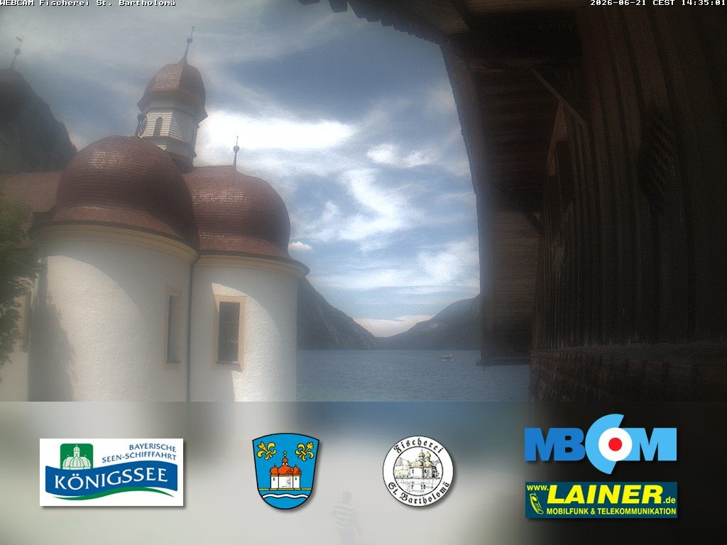 Archiv Foto Webcam St. Bartholomä, Königssee